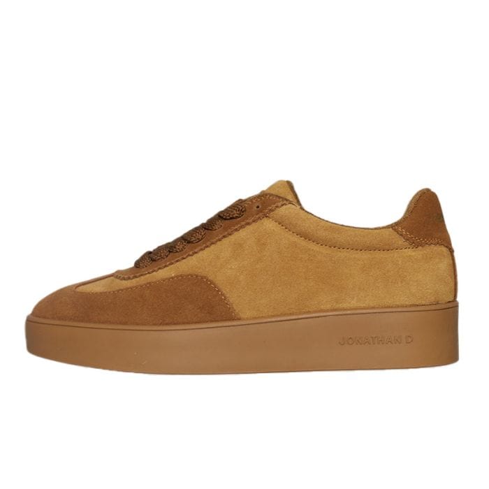 Jonathan D Casual Shoes Jonathan D Cort Genuine Leather Sneaker Mens Toffee