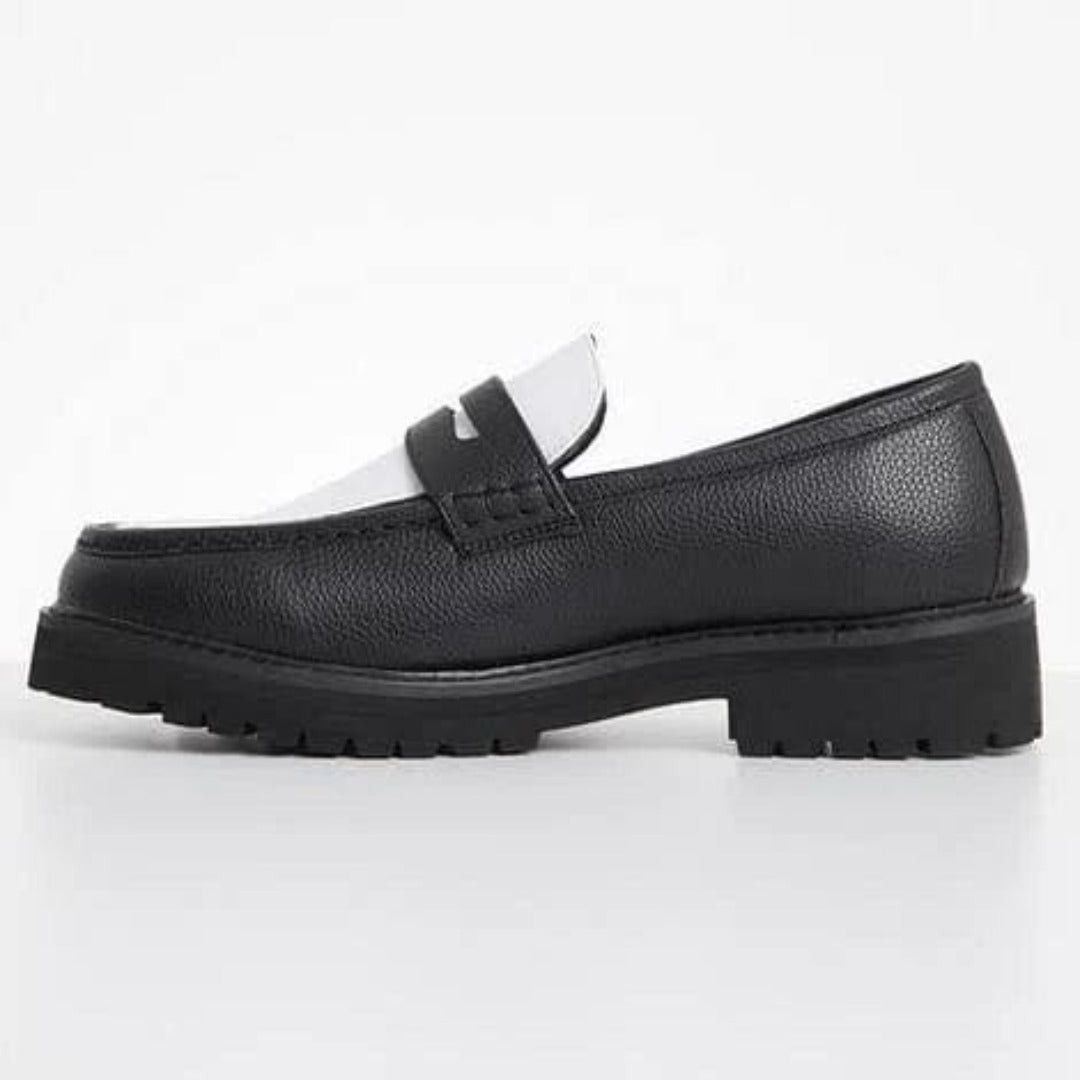 Jonathan D Jonathan D Penny Moccasin Black/white