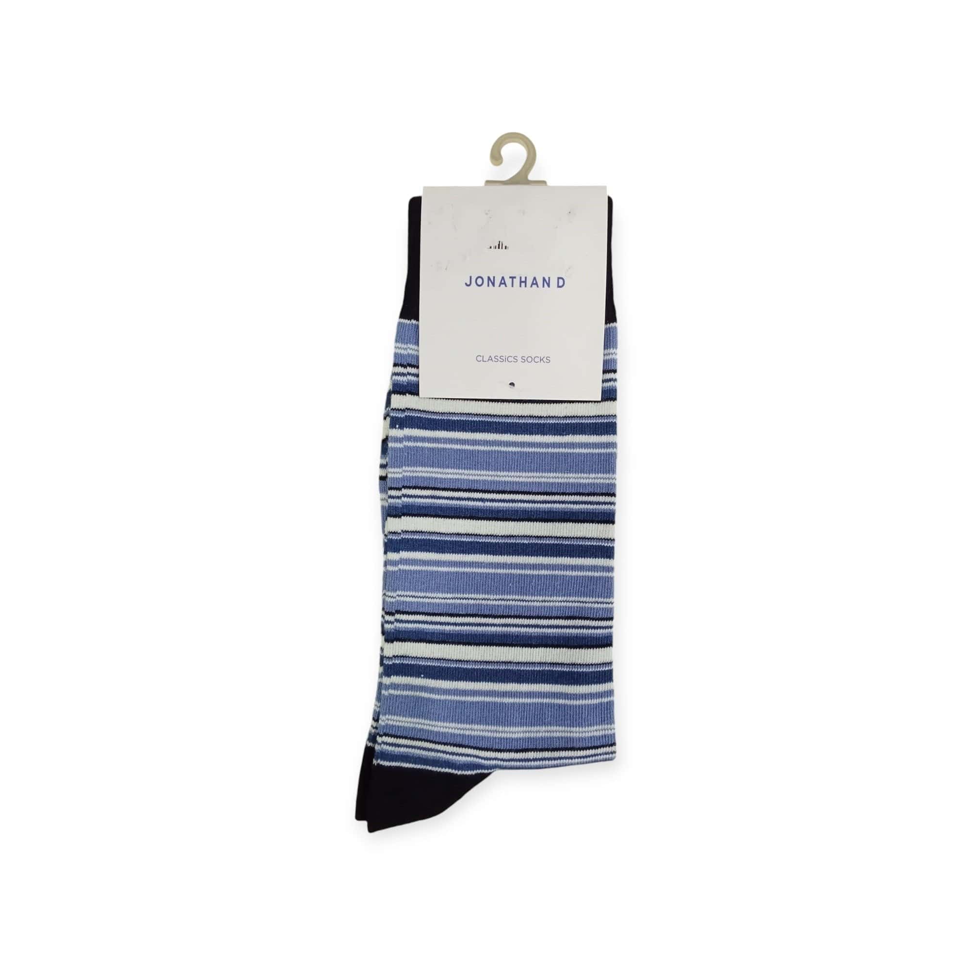Jonathan D Socks Jonathan D Men's Sockes Blue Stripe (7804460662873)