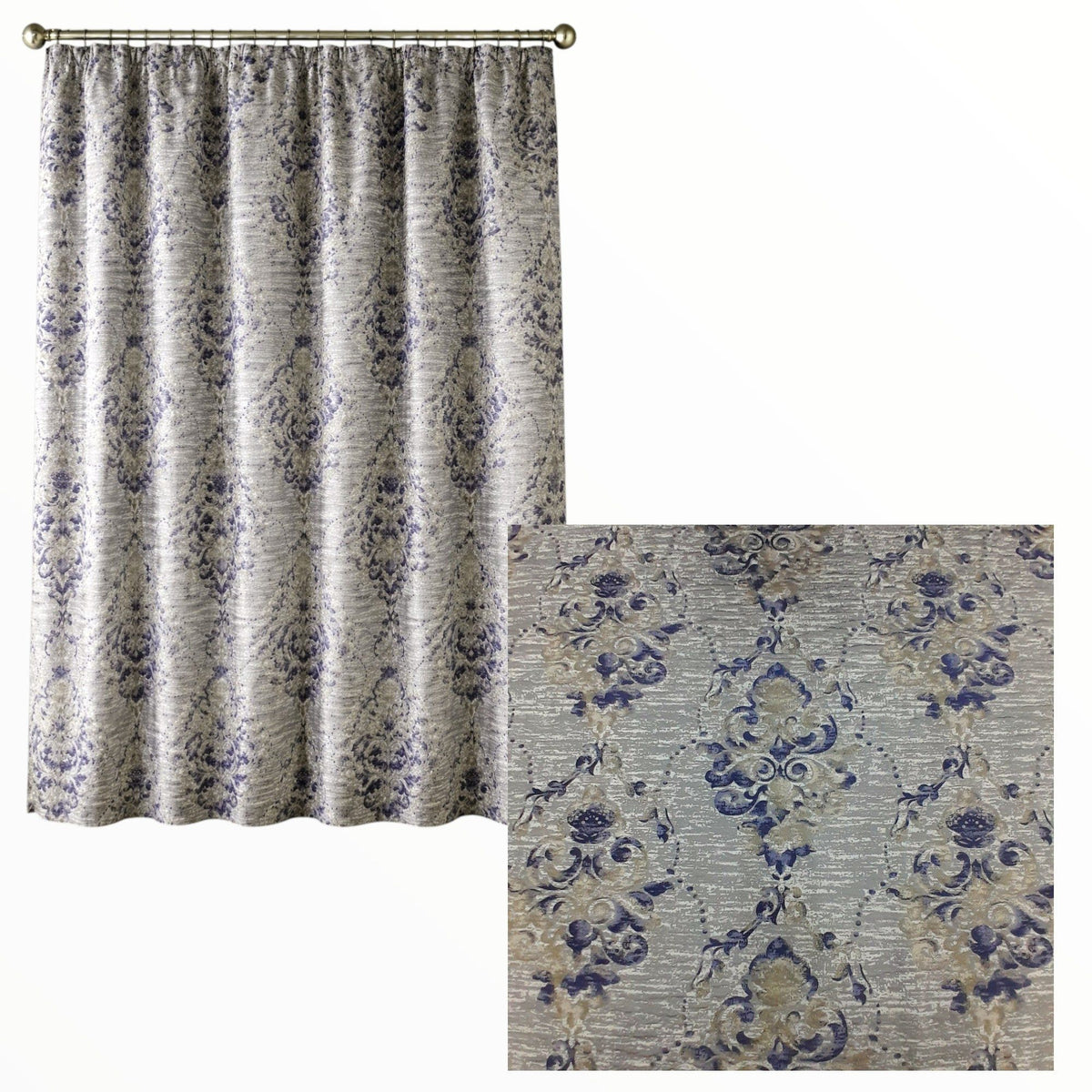 Fabric Turkish Curtain Floral 280 cm.