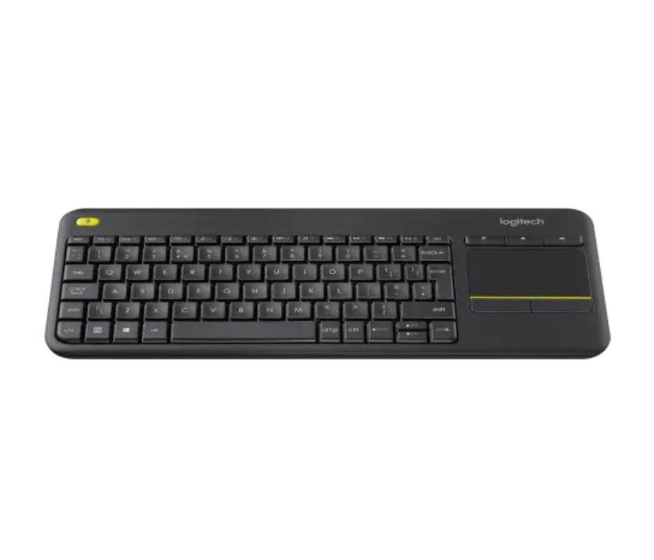 Logitech K400 Plus Touch Wireless Keyboard.