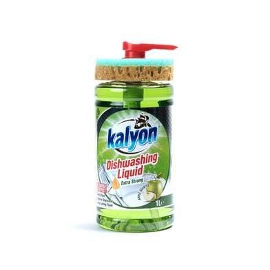 Kalyon Dishwashing Liquid Kalyon Dishwashing Liquid With Sponge 1 Litre Apple MM00.1181