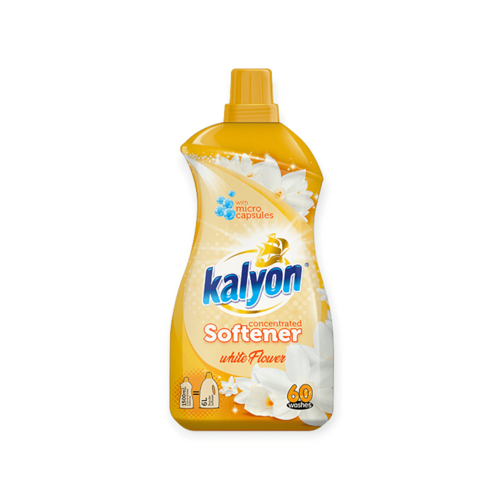 Kalyon Laundry Soft Kalyon Extra Softener White Flower 1500ml MM08.0562 (7782807699545)