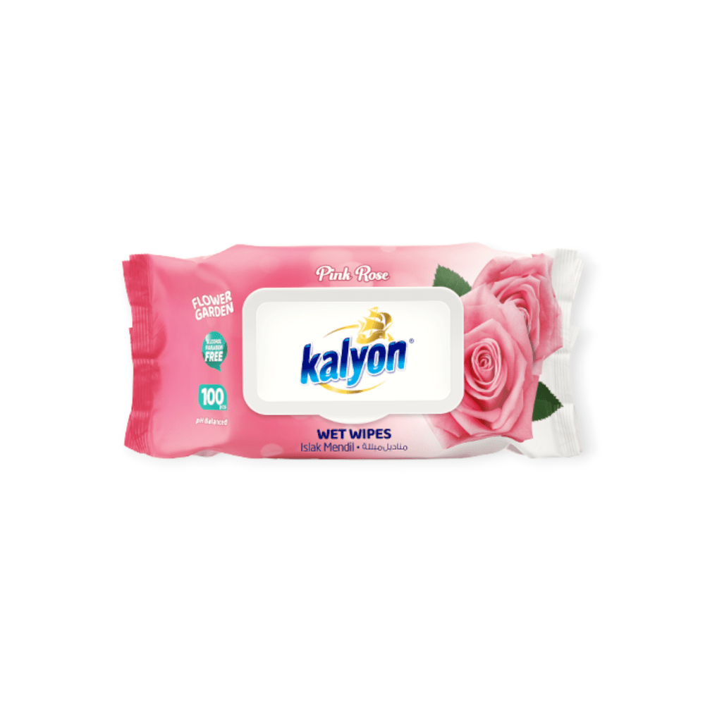 Kalyon Wipes Kalyon Wet Wipes 100s Pink Rose MM00.0006 (7782766149721)
