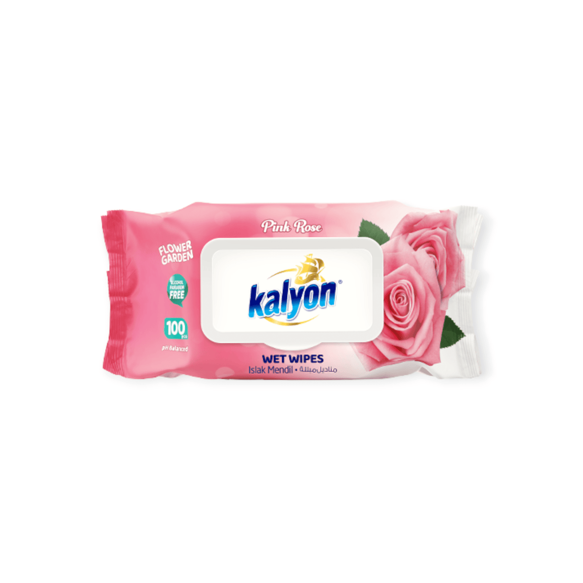 Kalyon Wipes Kalyon Wet Wipes 100s Pink Rose MM00.0006 (7782766149721)