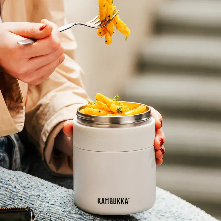 Kambukka LUNCH BOX Kambukka Bora Double Wall Insulated Lunch Box Deep Teal 600 ml Chalk White