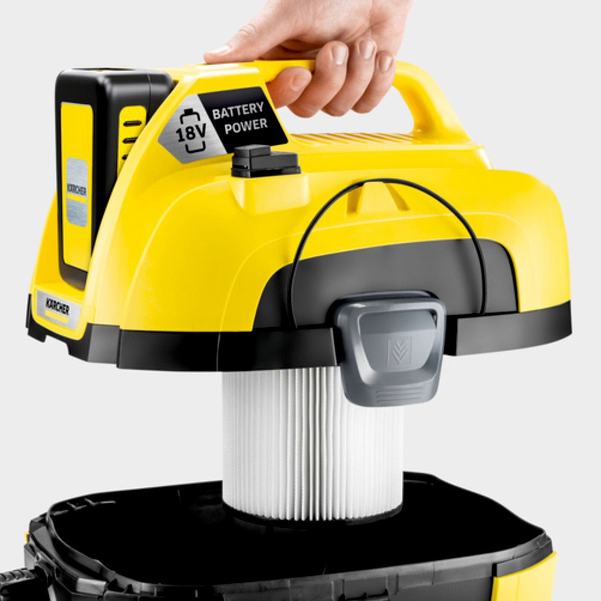 KARCHER Vacuum Cleaner Karcher Battery Wet And Dry Vacuum Cleaner WD 1 Compact Battery Set 1.198-301.0