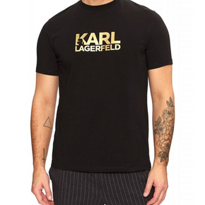 Karl lagerfeld Tee Black / Gold (7979814486105)