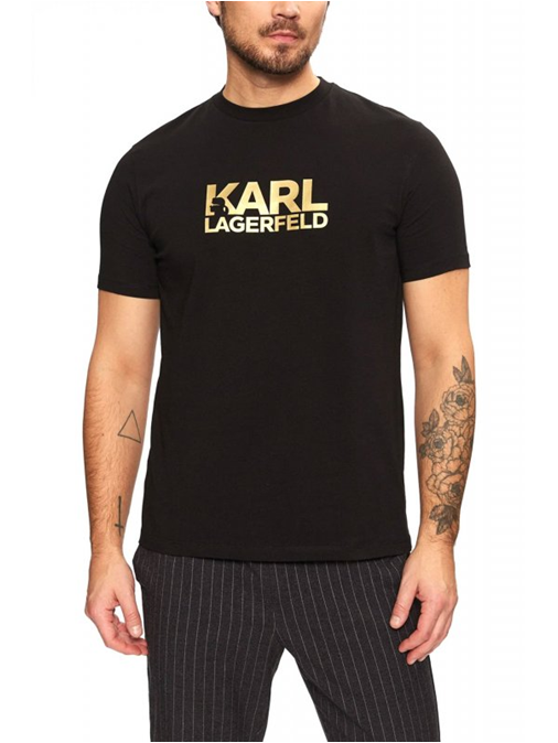 Karl Lagerfeld T Shirt M Karl lagerfeld Tee Black / Gold