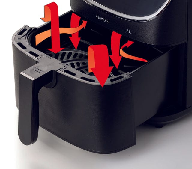 Kenwood AIR FRYER Kenwood 1800W Healthy Air Fryer 7L HFP80.000BK Black (7304635514969)