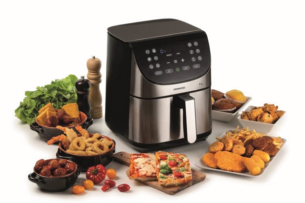 Kenwood AIR FRYER Kenwood 1800W Healthy Air Fryer 7L Stainless Steel HFM80.000SS (7306962960473)