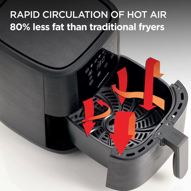 Kenwood AIR FRYER Kenwood 6L Air Fryer with Grill Function HFP60.000BK (7914699685977)