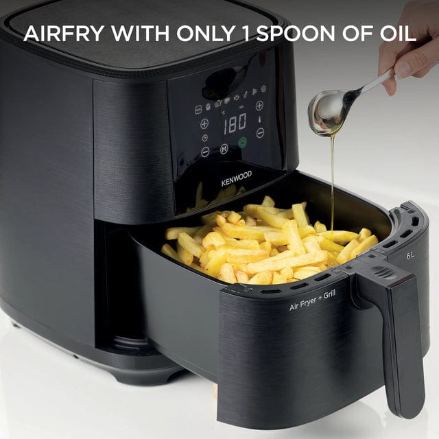 Kenwood AIR FRYER Kenwood 6L Air Fryer with Grill Function HFP60.000BK (7914699685977)