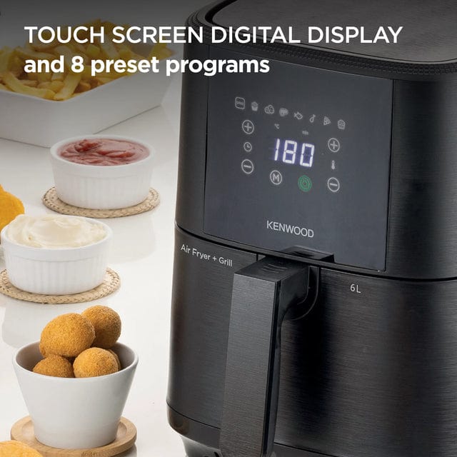 Kenwood AIR FRYER Kenwood 6L Air Fryer with Grill Function HFP60.000BK (7914699685977)