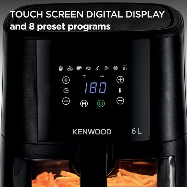 Kenwood AIR FRYER Kenwood 6L Air Fryer with Grill Function & Window - HFG60.000BK (7914699161689)