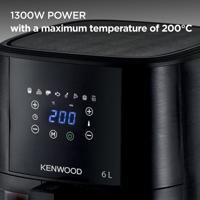 Kenwood AIR FRYER Kenwood 6L Air Fryer with Grill Function & Window - HFG60.000BK (7914699161689)