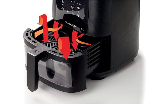 Kenwood AIR FRYER Kenwood 6L Air Fryer with Grill Function & Window - HFG60.000BK (7914699161689)
