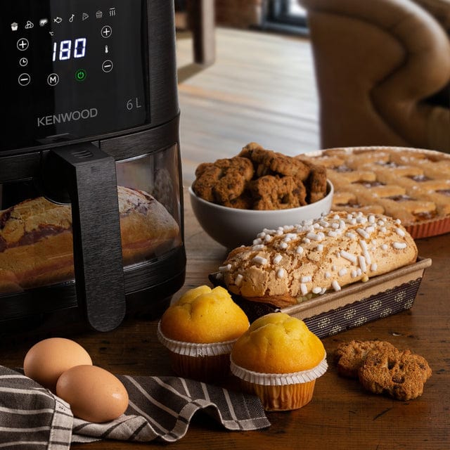 Kenwood AIR FRYER Kenwood 6L Air Fryer with Grill Function & Window - HFG60.000BK (7914699161689)