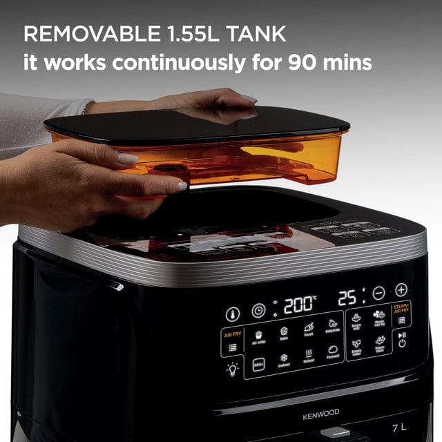 Kenwood AIR FRYER Kenwood 7L Air Fryer & Steamer (3-in-1 ) with Window HFS92.000BK (7914701324377)