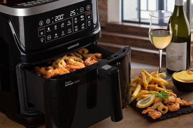 Kenwood AIR FRYER Kenwood 7L Air Fryer & Steamer (3-in-1 ) with Window HFS92.000BK (7914701324377)