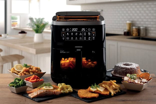 Kenwood AIR FRYER Kenwood 7L Air Fryer & Steamer (3-in-1 ) with Window HFS92.000BK (7914701324377)