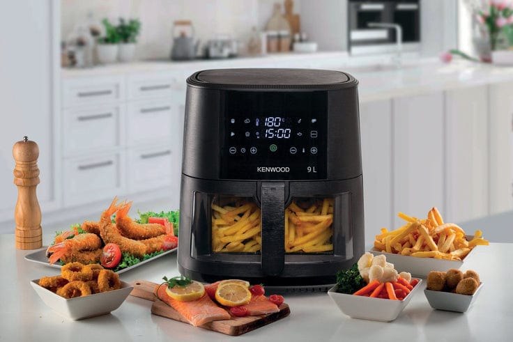 Kenwood AIR FRYER Kenwood 9L Air Fryer with Grill Function & Window HFG92.000BK (7885956546649)