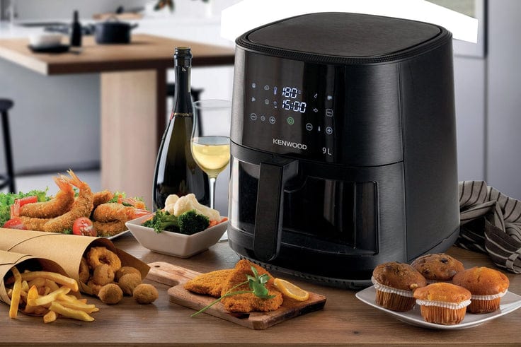 Kenwood AIR FRYER Kenwood 9L Air Fryer with Grill Function & Window HFG92.000BK (7885956546649)