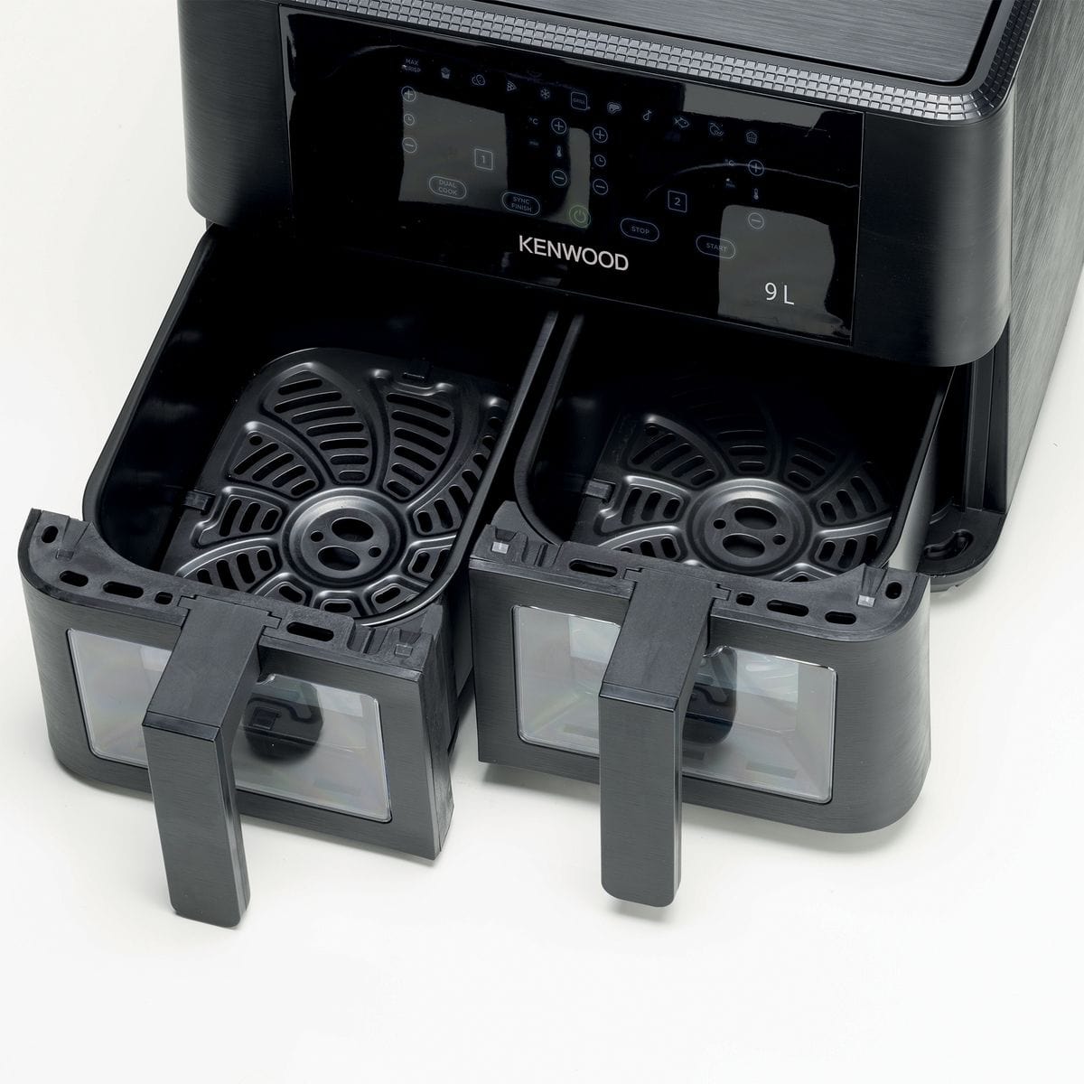 Kenwood AIR FRYER Kenwood 9L kHealthy Dual Basket Air Fryer with Window HFG95.000BK (7914696605785)