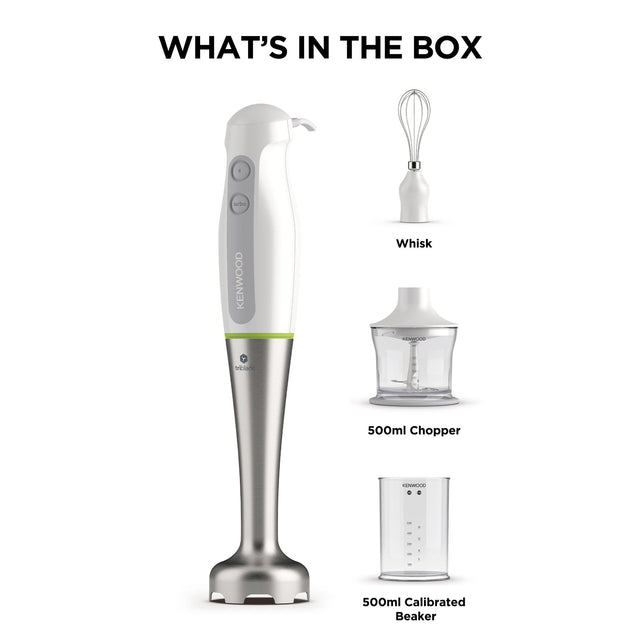 Kenwood blender Kenwood Hand Blender Triblade With Chopper & Whisk 600W HDP109WG
