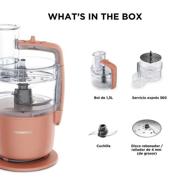 Kenwood Food Processor Kenwood Food Processor MultiPro Go Compact with Express Serve FDP22.130RD