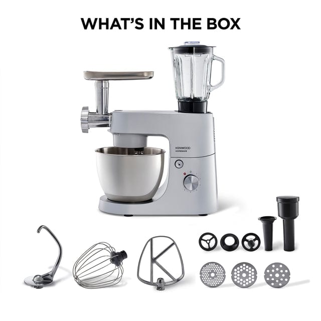 Kenwood STAND MIXER Kenwood HomeBake Stand Mixer + Blender and Mincer 1000W - KHH01.220SI (7914674258009)