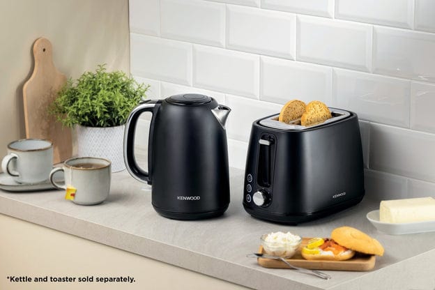 Kenwood TOASTER Kenwood Elementa Stainless Steel 2 Slice Toaster Matt Black TCM37.000BK