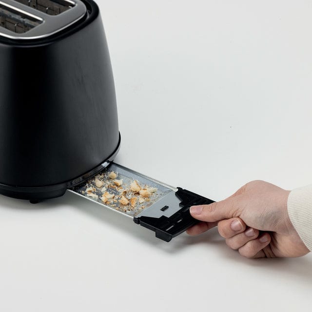 Kenwood TOASTER Kenwood Elementa Stainless Steel 2 Slice Toaster Matt Black TCM37.000BK
