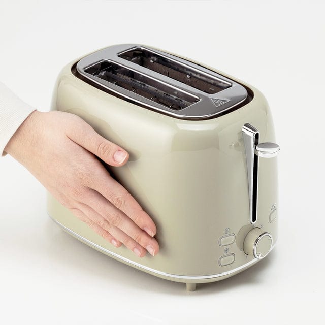 Kenwood TOASTER Kenwood Eterna Plastic 2 Slice Toaster Glossy Beige TCP31.000BG