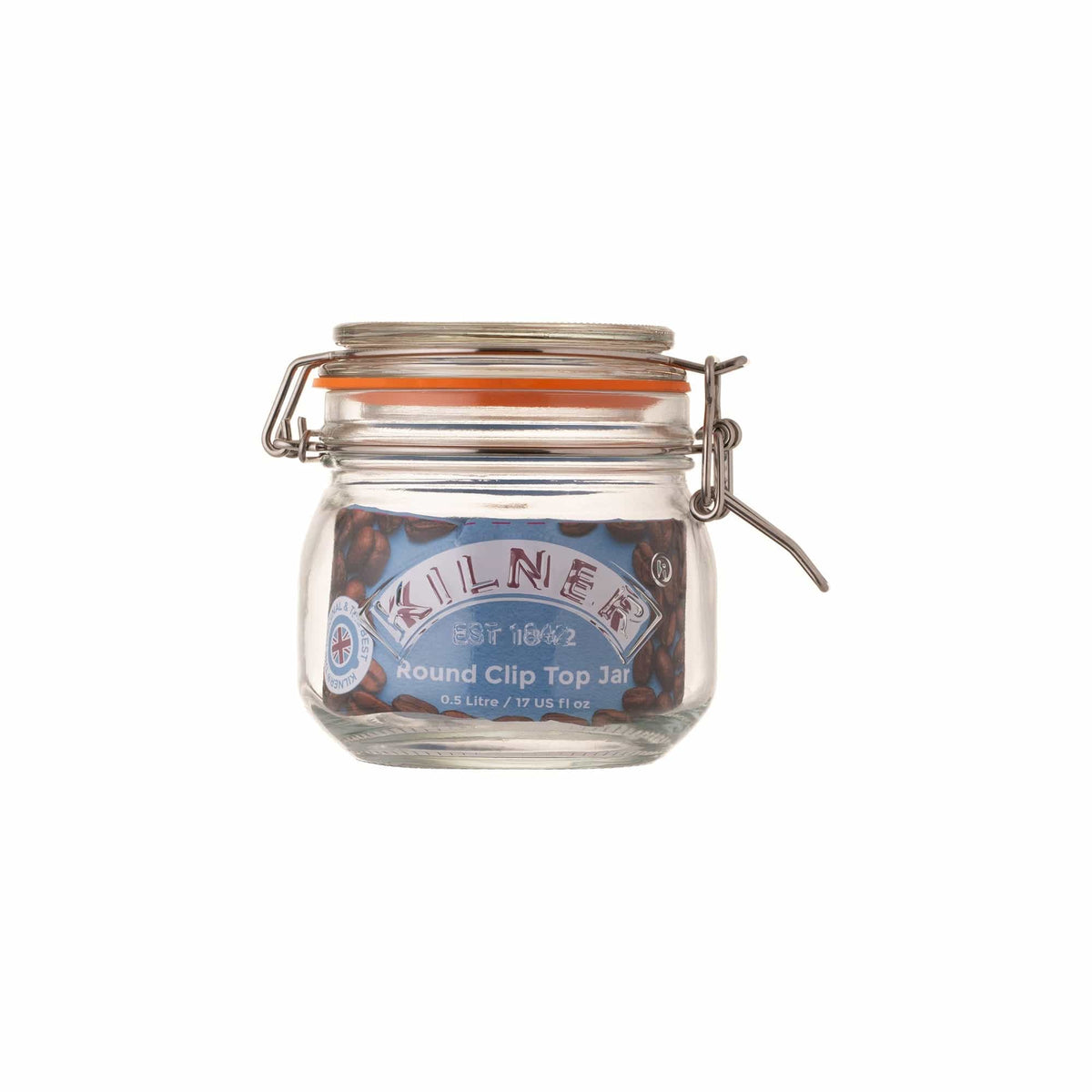 Kilner Universal Jar Kilner Clip Top Round Jar 0.5 Litre KL0025490 (7802480328793)