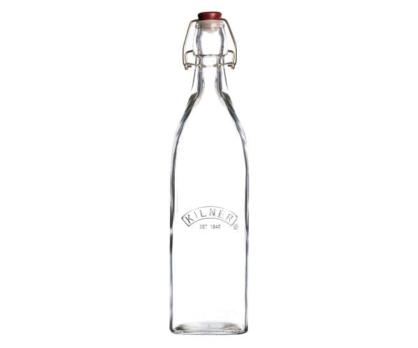 Kilner Universal Jar Kilner Clip Top Square Bottle 1 Litre KL0025472