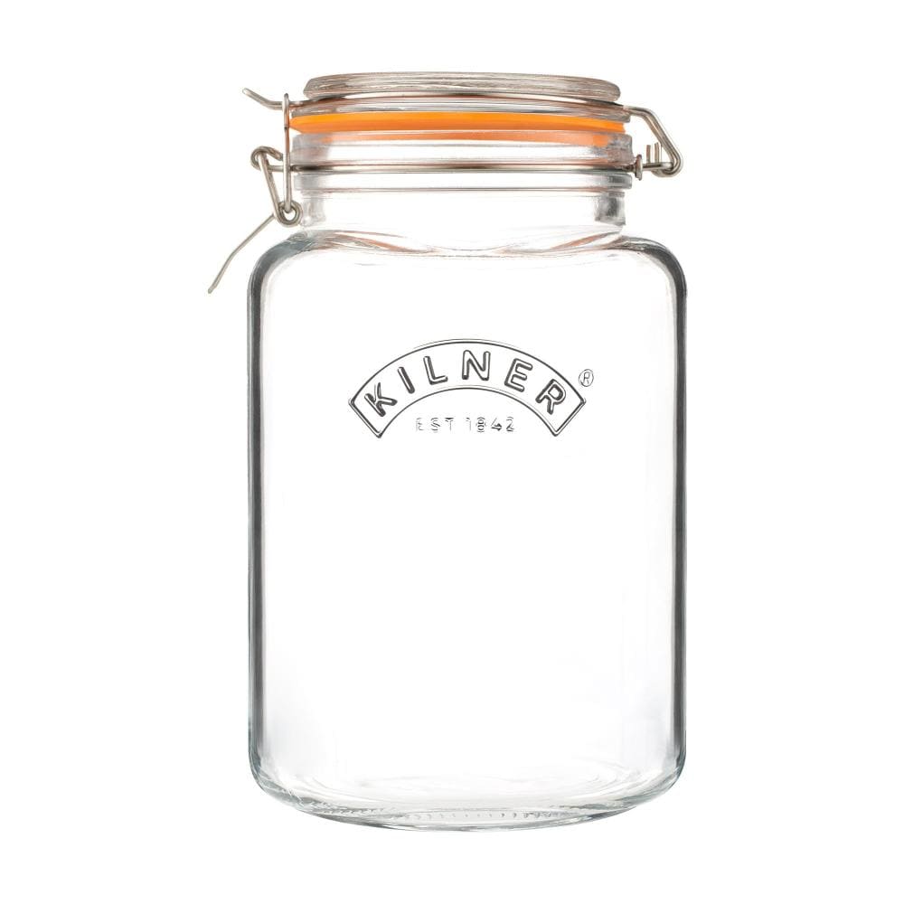 Kilner Universal Jar Kilner Clip Top Square Jar 3 Litre KL0025079 (7802484260953)