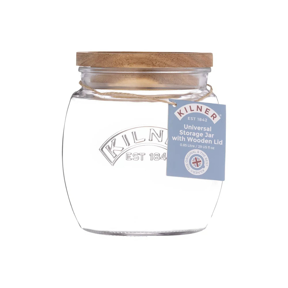 Kilner Universal Jar Kilner Universal Jar Acacia Lid 850ml KL0025086