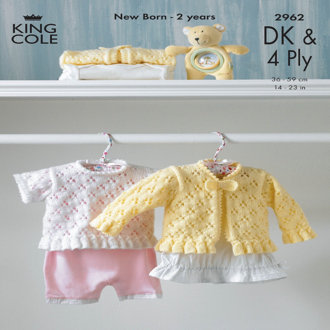 KING COLE Habby King Cole Double Knit & 4Ply Pattern 2962 (7300918706265)