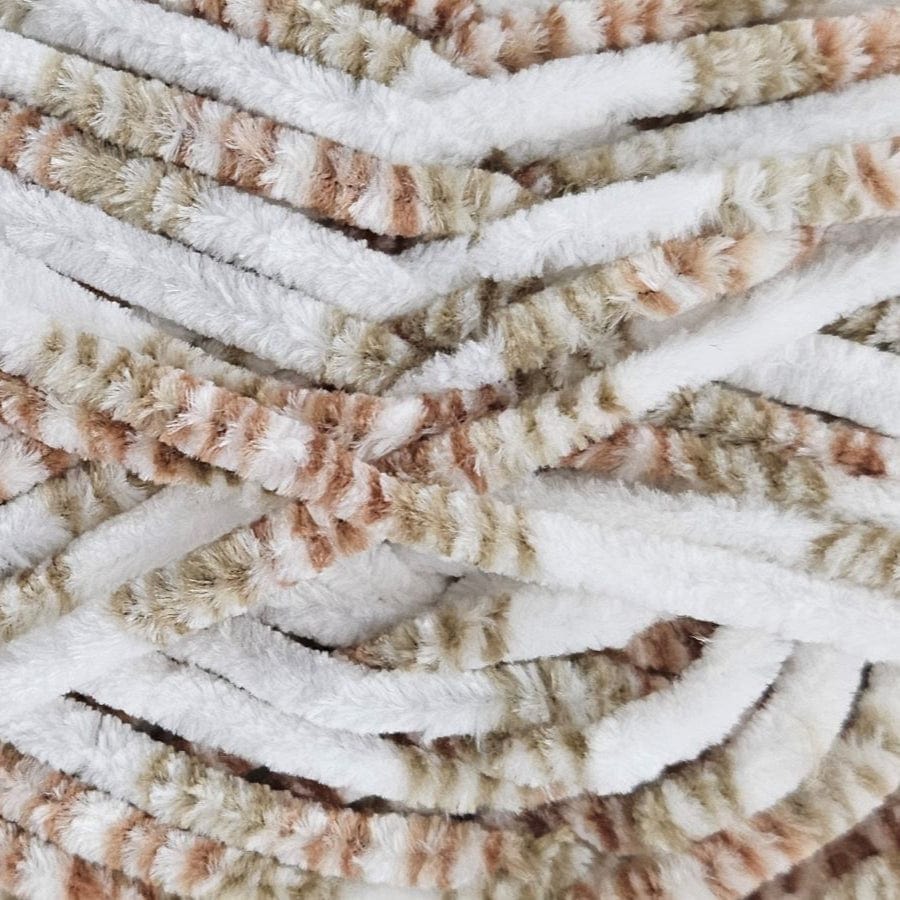 KING COLE Habby White/Brown/Beige Yummy Chunky King Cole Wool 100g