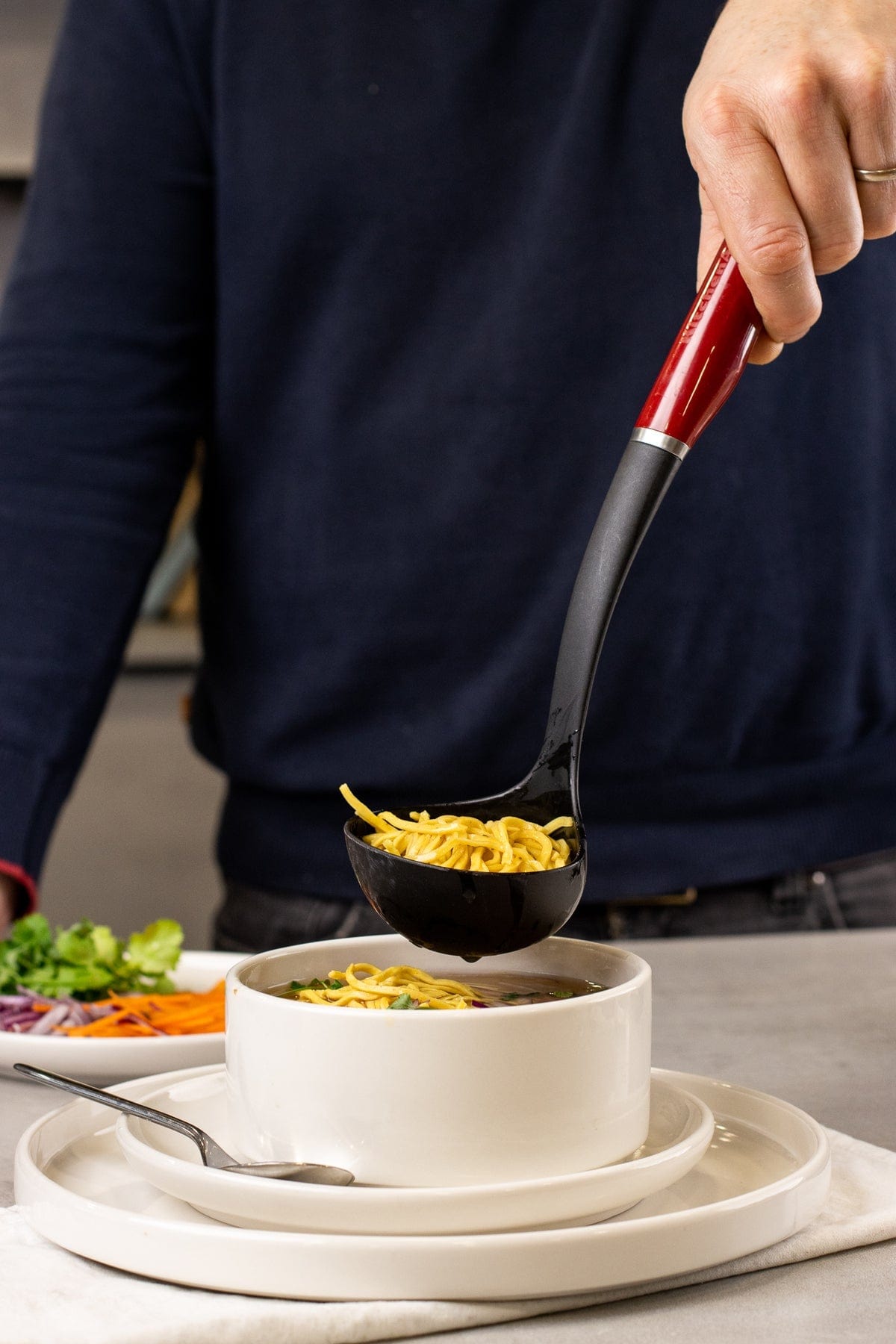 KitchenAid Pasta Spoon KitchenAid Coreline Ladle Empire Red KAG0060