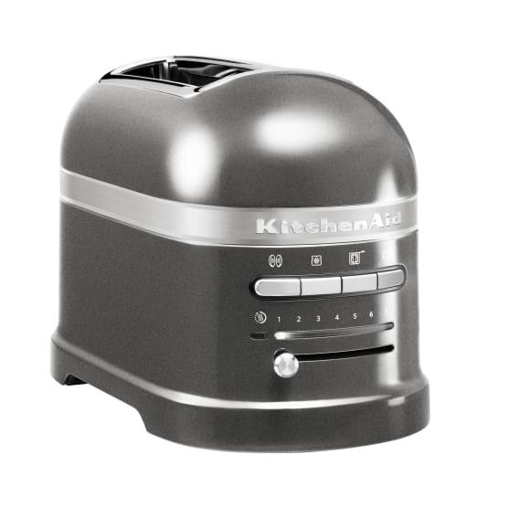 KitchenAid TOASTER KitchenAid Artisan 1250W 2 Slice Automatic Toaster Medallion Silver 5KMT2204EMS