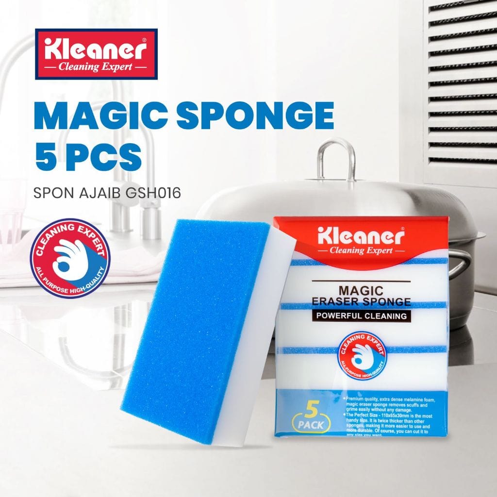 Kleaner Brush Kleaner Magic Eraser Sponge Powerful Cleaning 5Pcs GSH016 (7497867624537)