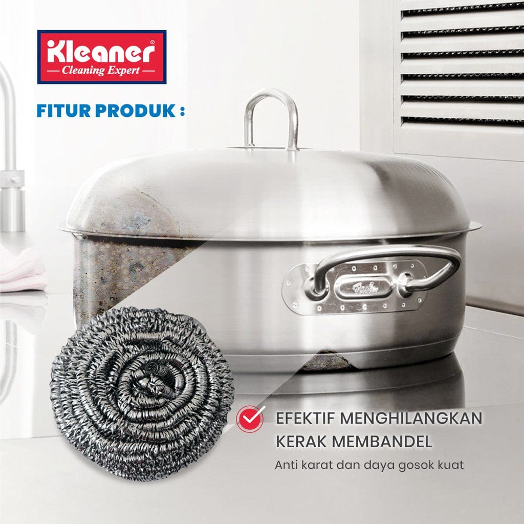 Kleaner Brush Kleaner Stainless Steel Scourer 1pcs GSH010-1 (7497878765657)