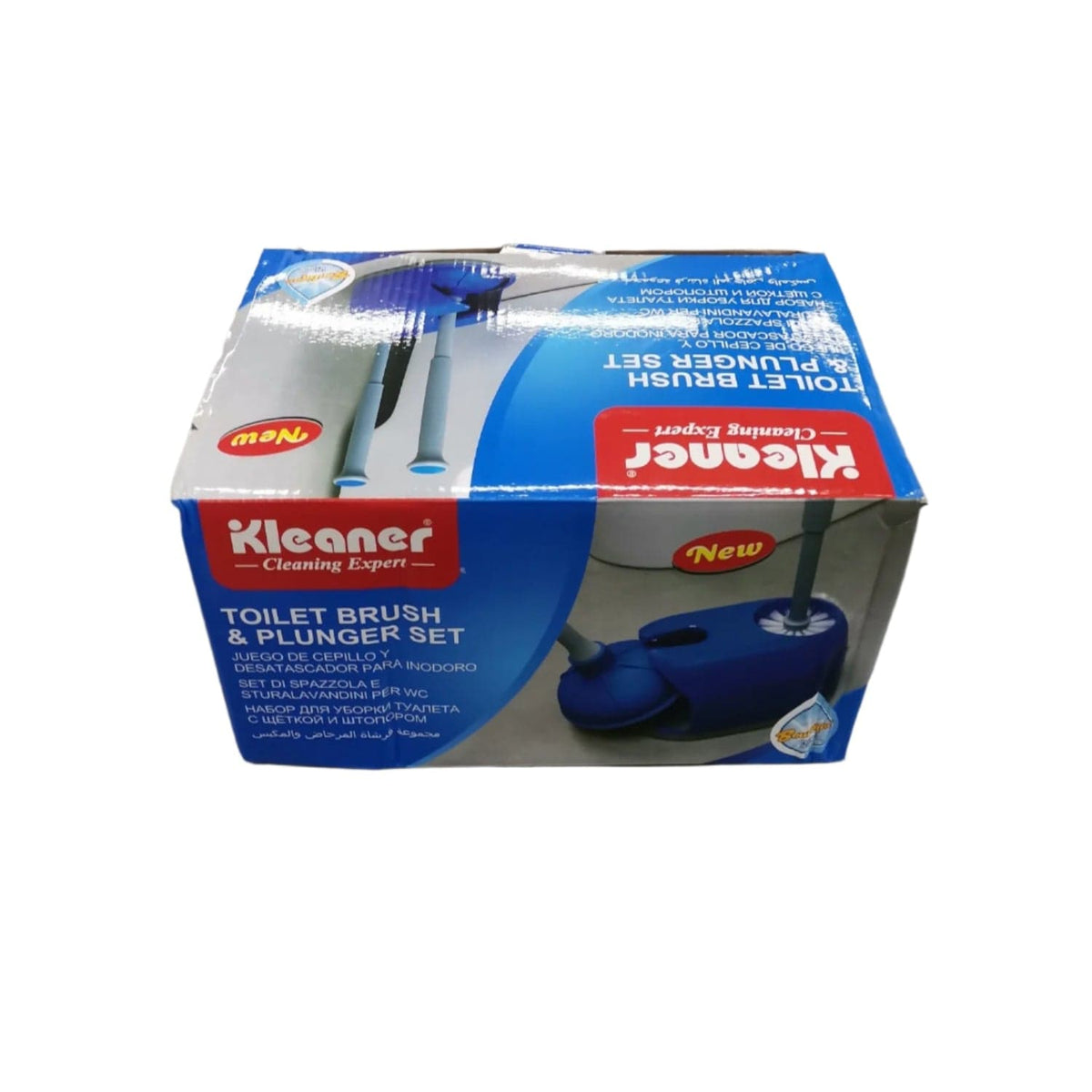 Kleaner Brush Kleaner Toilet Brush & Plunger Set KD2309 (7894396010585)