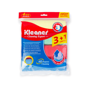 Kleaner Brush Kleaner Universal Cleaning Microfiber Cloth 4Pcs 38X40 GSG004 (7497876537433)