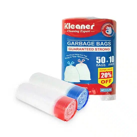 Kleaner Refuse Bags Kleaner Garbage Bag Medium 60 Sheets 10 Litres GSL006 (7881027649625)