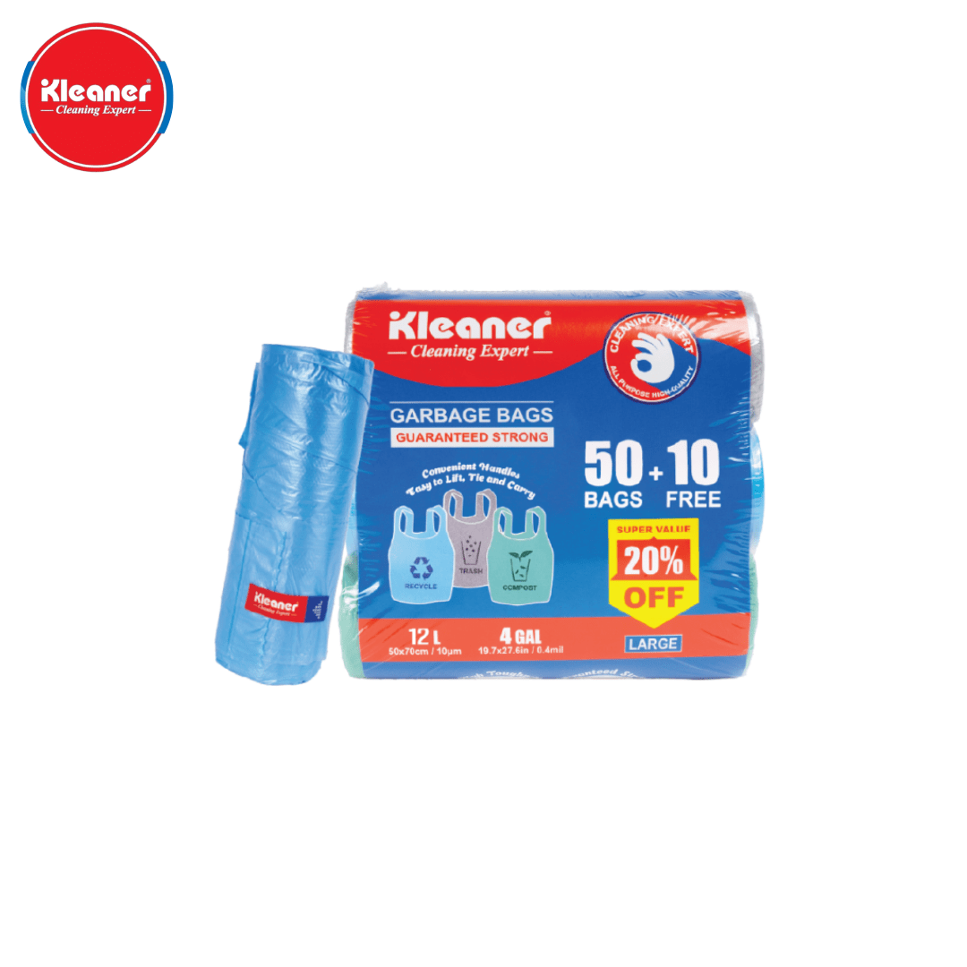Kleaner Refuse Bags Kleaner Garbage Bag With Handle 12 Litres GSL005 (7881028272217)