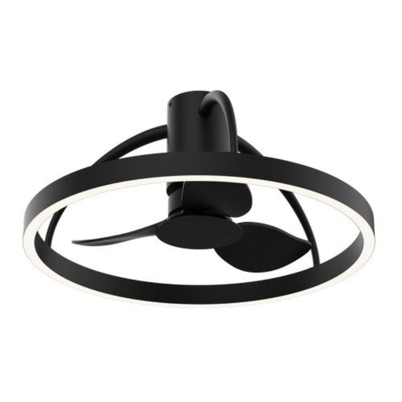 K Light 238-60-BL/BL 60cm LED Ceiling Fan Light Black.