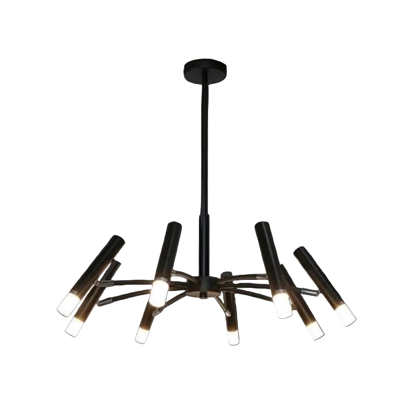 K Light 3E-KLCH-1044/8 230v 3W G9 LED 8 Light Octopus Pendant Black.